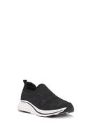 Derimod Zero Women's Black Thick Soled Fabric Sneaker | Derimod Derimod Zero Women's Black Thick Soled Fabric Sneaker | Derimod
