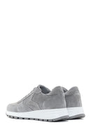 Women's Anthracite Suede Leather Sneaker | Derimod Women's Anthracite Suede Leather Sneaker | Derimod
