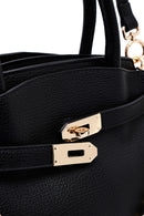 Kadın Siyah Uzun Askılı Mini Kol Çantası | Derimod Kadın Siyah Uzun Askılı Mini Kol Çantası | Derimod