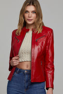 Lucky Kadın Deri Ceket | Derimod Lucky Kadın Deri Ceket | Derimod