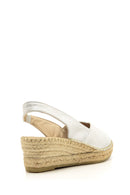 Kadın Dolgu Topuklu Burnu Açık Espadril Ayakkabı | Derimod Kadın Dolgu Topuklu Burnu Açık Espadril Ayakkabı | Derimod