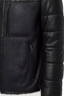 Zermatt Men's Black Teddy Coat | Derimod Zermatt Men's Black Teddy Coat | Derimod