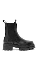 Women's Black Leather Chelsea Boots | Derimod Women's Black Leather Chelsea Boots | Derimod