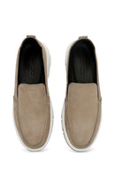 Erkek Vizon Nubuk Deri Comfort Loafer | Derimod Erkek Vizon Nubuk Deri Comfort Loafer | Derimod
