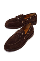 Woman Brown Lace-up Suede Casual Shoes | Derimod Woman Brown Lace-up Suede Casual Shoes | Derimod