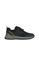 Geox Erkek Siyah Sterrato Bağcıklı Deri Sneaker | Derimod Geox Erkek Siyah Sterrato Bağcıklı Deri Sneaker | Derimod
