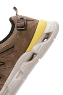 Erkek Bej Bağcıklı Kalın Tabanlı Deri Sneaker | Derimod Erkek Bej Bağcıklı Kalın Tabanlı Deri Sneaker | Derimod