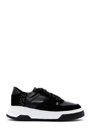 Kadın Siyah Süet Deri Sneaker | Derimod Kadın Siyah Süet Deri Sneaker | Derimod