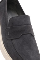 Erkek Gri Süet Deri Casual Loafer | Derimod Erkek Gri Süet Deri Casual Loafer | Derimod