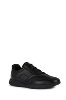 Geox Erkek Siyah Spherica Ec2 Bağcıklı Deri Sneaker | Derimod Geox Erkek Siyah Spherica Ec2 Bağcıklı Deri Sneaker | Derimod