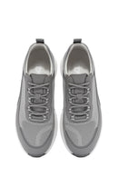 Erkek Gri Bağcıklı Kalın Tabanlı Sneaker | Derimod Erkek Gri Bağcıklı Kalın Tabanlı Sneaker | Derimod