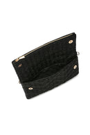 Women's Black Long Chain Strap Clutch Bag | Derimod Women's Black Long Chain Strap Clutch Bag | Derimod