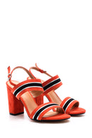Women's Striped Heeled Shoes | Derimod Women's Striped Heeled Shoes | Derimod