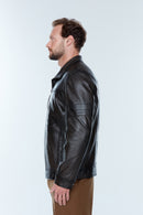 Bruno (Plus) Erkek Siyah Deri Mont | Derimod Bruno (Plus) Erkek Siyah Deri Mont | Derimod