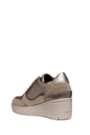 Geox Women's Mink Ilde Taup Lace-Up Thick-Soled Sneaker | Derimod Geox Women's Mink Ilde Taup Lace-Up Thick-Soled Sneaker | Derimod