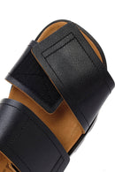 Camper Men's Black Brutus Leather Sandals | Derimod Camper Men's Black Brutus Leather Sandals | Derimod