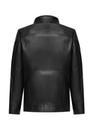 Luisa Women's Black Leather Jacket | Derimod Luisa Women's Black Leather Jacket | Derimod