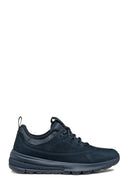 Geox Erkek Lacivert Spherica Actif Bağcıklı Deri Sneaker | Derimod Geox Erkek Lacivert Spherica Actif Bağcıklı Deri Sneaker | Derimod
