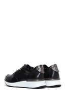 Kadın Siyah Deri Sneaker | Derimod Kadın Siyah Deri Sneaker | Derimod