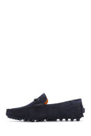 Derimod Fly Men's Navy Blue Suede Leather Loafer | Derimod Derimod Fly Men's Navy Blue Suede Leather Loafer | Derimod