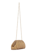 Women's Gold Long Chain Strap Stone Evening Clutch Bag | Derimod Women's Gold Long Chain Strap Stone Evening Clutch Bag | Derimod