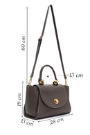 Women's Gray Long Strap Mini Handbag | Derimod Women's Gray Long Strap Mini Handbag | Derimod