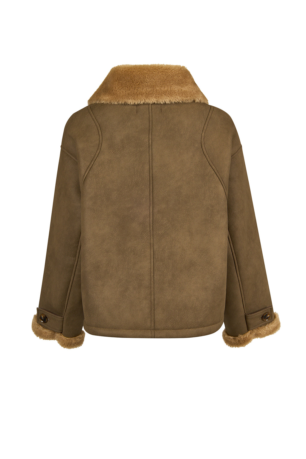 St Anton Kadın Taba Oversize Teddy Mont