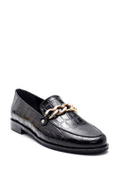 Women's Leather Chain Detailed Loafer | Derimod Women's Leather Chain Detailed Loafer | Derimod