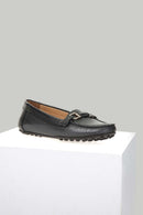 Women's Leather Loafer with Buckle | Derimod Women's Leather Loafer with Buckle | Derimod