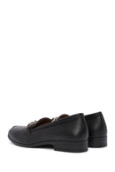 Women's Black Buckle Detailed Leather Masculine Loafer | Derimod Women's Black Buckle Detailed Leather Masculine Loafer | Derimod