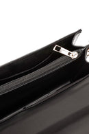 Kadın Siyah Uzun Askılı Baskılı Kol Çantası | Derimod Kadın Siyah Uzun Askılı Baskılı Kol Çantası | Derimod