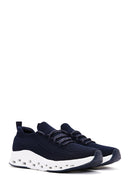 Derimod Zero Men's Navy Blue Lace-Up Thick Sole Sneaker | Derimod Derimod Zero Men's Navy Blue Lace-Up Thick Sole Sneaker | Derimod