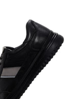 Men's Black Lace-up Leather Sneaker | Derimod Men's Black Lace-up Leather Sneaker | Derimod