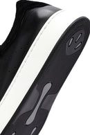Erkek Siyah Bağcıklı Deri Sneaker | Derimod Erkek Siyah Bağcıklı Deri Sneaker | Derimod