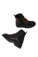 Harley Davidson Male Black Steven Zip Closure Leather Combat Boots | Derimod Harley Davidson Male Black Steven Zip Closure Leather Combat Boots | Derimod