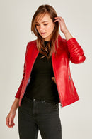 Luna Kadın Deri Ceket | Derimod Luna Kadın Deri Ceket | Derimod