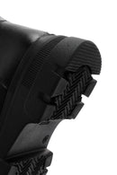 Women's Black Zippered Leather Boots | Derimod Women's Black Zippered Leather Boots | Derimod