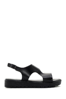Women's Black Ankle Strap Leather Sandals | Derimod Women's Black Ankle Strap Leather Sandals | Derimod