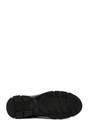 Erkek Siyah Bağcıklı Deri Sneaker | Derimod Erkek Siyah Bağcıklı Deri Sneaker | Derimod