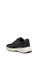 Geox Erkek Siyah Spherica Ecub-3 Bağcıklı Deri Sneaker | Derimod Geox Erkek Siyah Spherica Ecub-3 Bağcıklı Deri Sneaker | Derimod