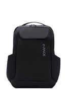 D-Pack Unisex Black Technological Fabric Hardcase Backpack | Derimod D-Pack Unisex Black Technological Fabric Hardcase Backpack | Derimod