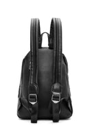 Kadın Siyah Yıldız Desenli Sırt Çantası | Derimod Kadın Siyah Yıldız Desenli Sırt Çantası | Derimod