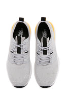 Derimod Zero Men's Gray Lace-Up Thick Soled Fabric Sneaker | Derimod Derimod Zero Men's Gray Lace-Up Thick Soled Fabric Sneaker | Derimod