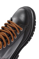 Harley Davidson Women's Black Jimmy Zipper Leather Combat Boots | Derimod Harley Davidson Women's Black Jimmy Zipper Leather Combat Boots | Derimod
