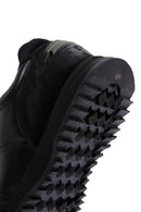 Erkek Siyah Deri Süet Detaylı Sneaker | Derimod Erkek Siyah Deri Süet Detaylı Sneaker | Derimod
