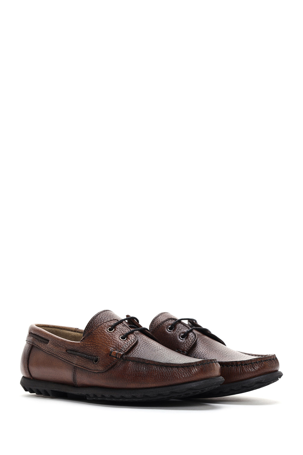 Erkek Kahverengi Deri Casual Loafer