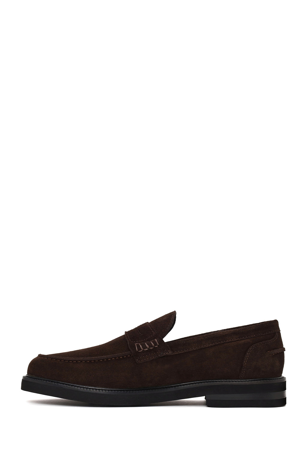 Erkek Kahverengi Süet Deri Casual Loafer