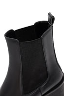 Woman Black Chunky-Heeled Chelsea Boots | Derimod Woman Black Chunky-Heeled Chelsea Boots | Derimod