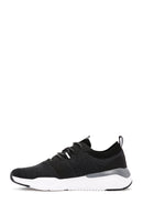 Derimod Zero Men's Black Lace-Up Thick Soled Fabric Sneaker | Derimod Derimod Zero Men's Black Lace-Up Thick Soled Fabric Sneaker | Derimod