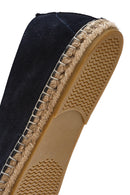 Men's Navy Blue Suede Leather Espadrille | Derimod Men's Navy Blue Suede Leather Espadrille | Derimod